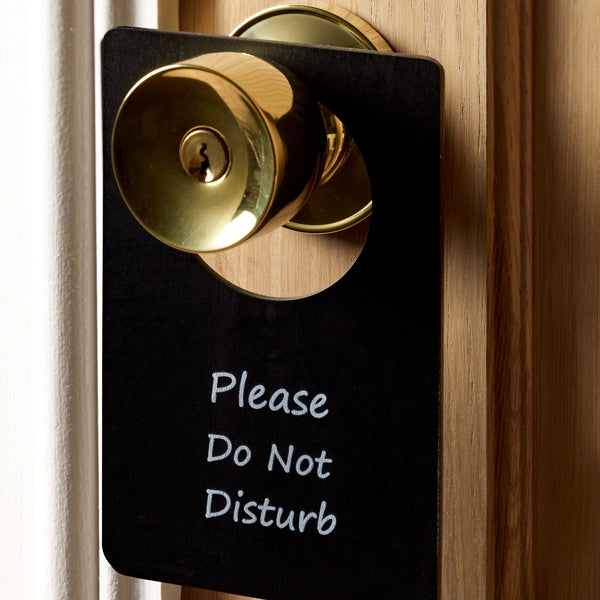 Do Not Disturb Sign Wooden Door Hanger