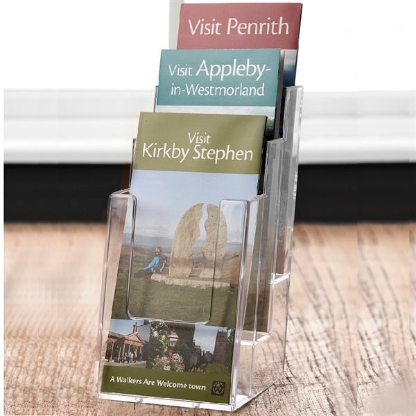 Three-Tier Leaflet Display Holder 1/3 A4