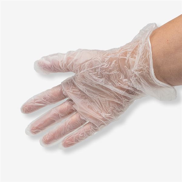 Disposable Powder Free Vinyl Gloves - Medium - Pack of 100