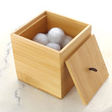 Wooden Bamboo Cube Container