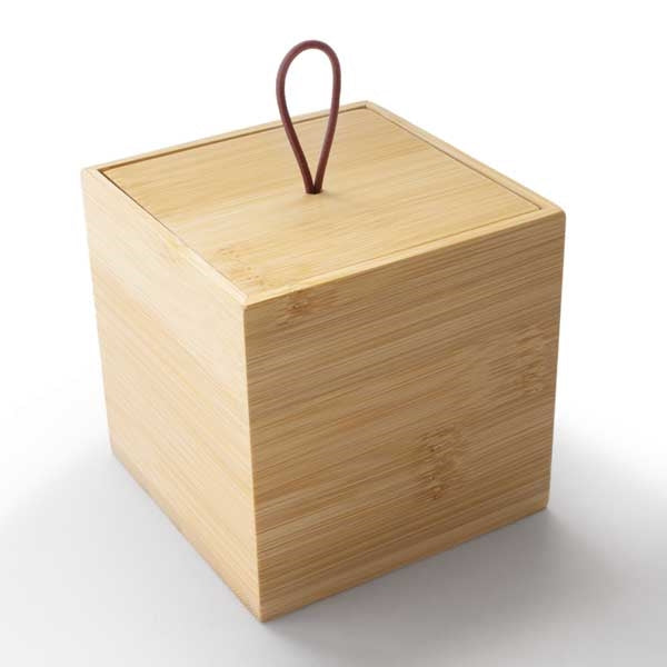 Wooden Bamboo Cube Container