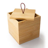 Wooden Bamboo Cube Container