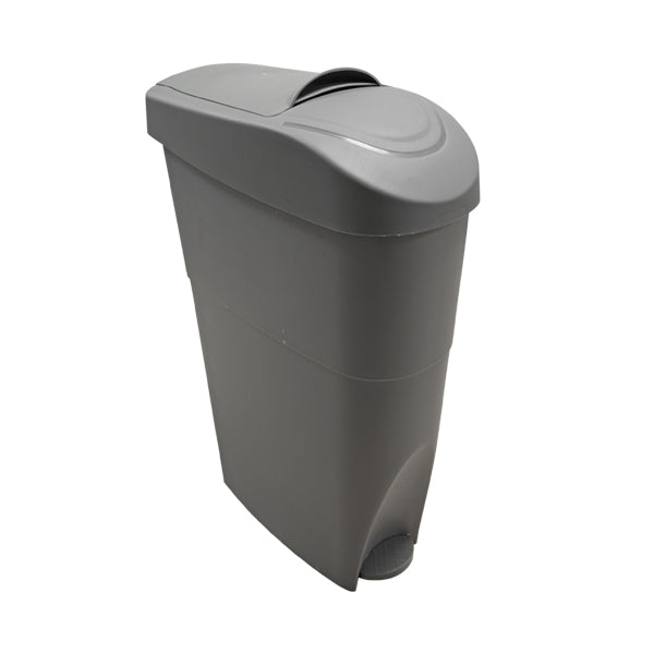 Sanitary Waste Pedal Bin - Grey - 19L