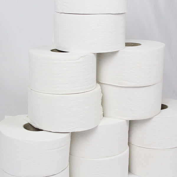 Mini Jumbo Toilet Roll 2 Ply - Pack of 12