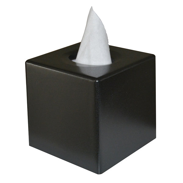 Black Cube Tissue Box Cover