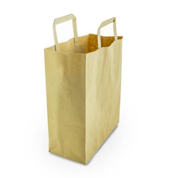 Recycled Brown Paper Carrier Bags - Pack of 250