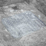 Non-Slip Square Clear Shower Mat