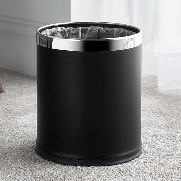 Plastic Hotel Smart Bin 10L - Black