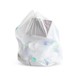 Medium Recycled White Bin Liners 50L