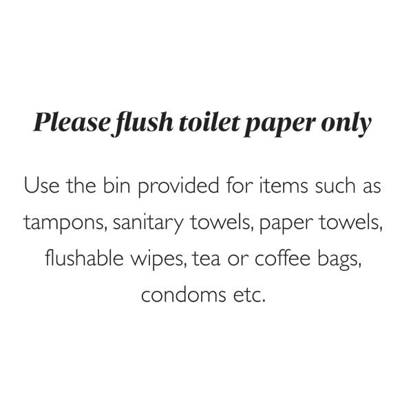 Sanitary Disposal Notice - Pack of 3