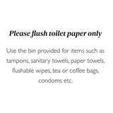 Sanitary Disposal Notice - Pack of 3