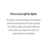 Turn Off The Lights Notice - Pack of 3