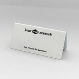 Wi-Fi Password Aluminium Tent Sign - Pack of 5