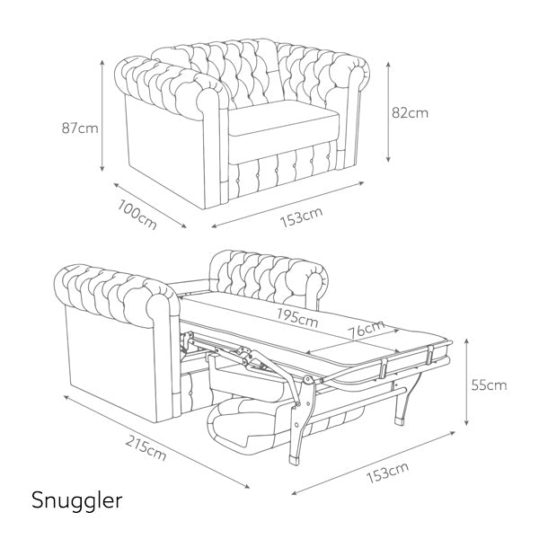 Jay-Be Chesterfield Hotel Sofa Bed