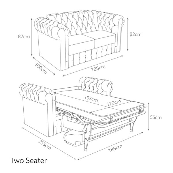 Jay-Be Chesterfield Hotel Sofa Bed