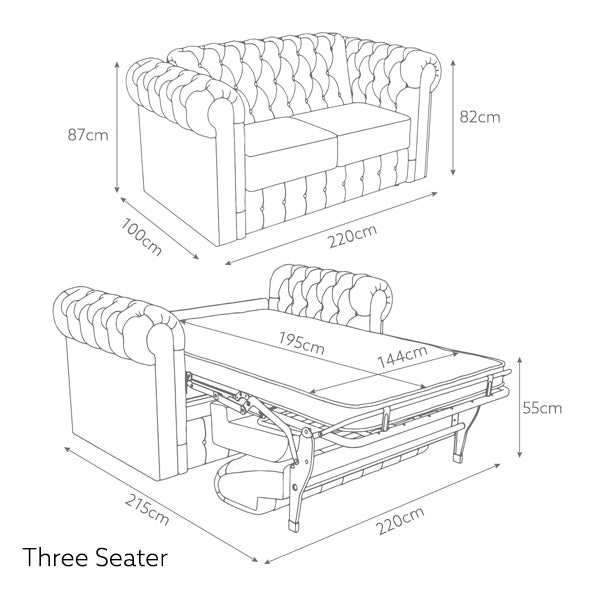 Jay-Be Chesterfield Hotel Sofa Bed