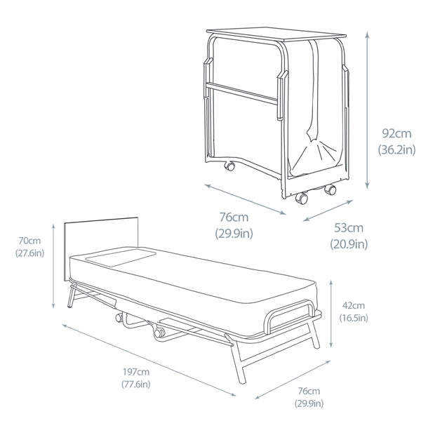 Jay-Be Water Resistant Crown Windermere Folding Bed