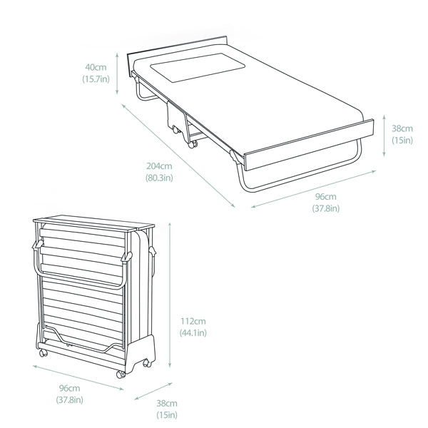 Storage Dust Cover for J-Bed Folding Single Bed